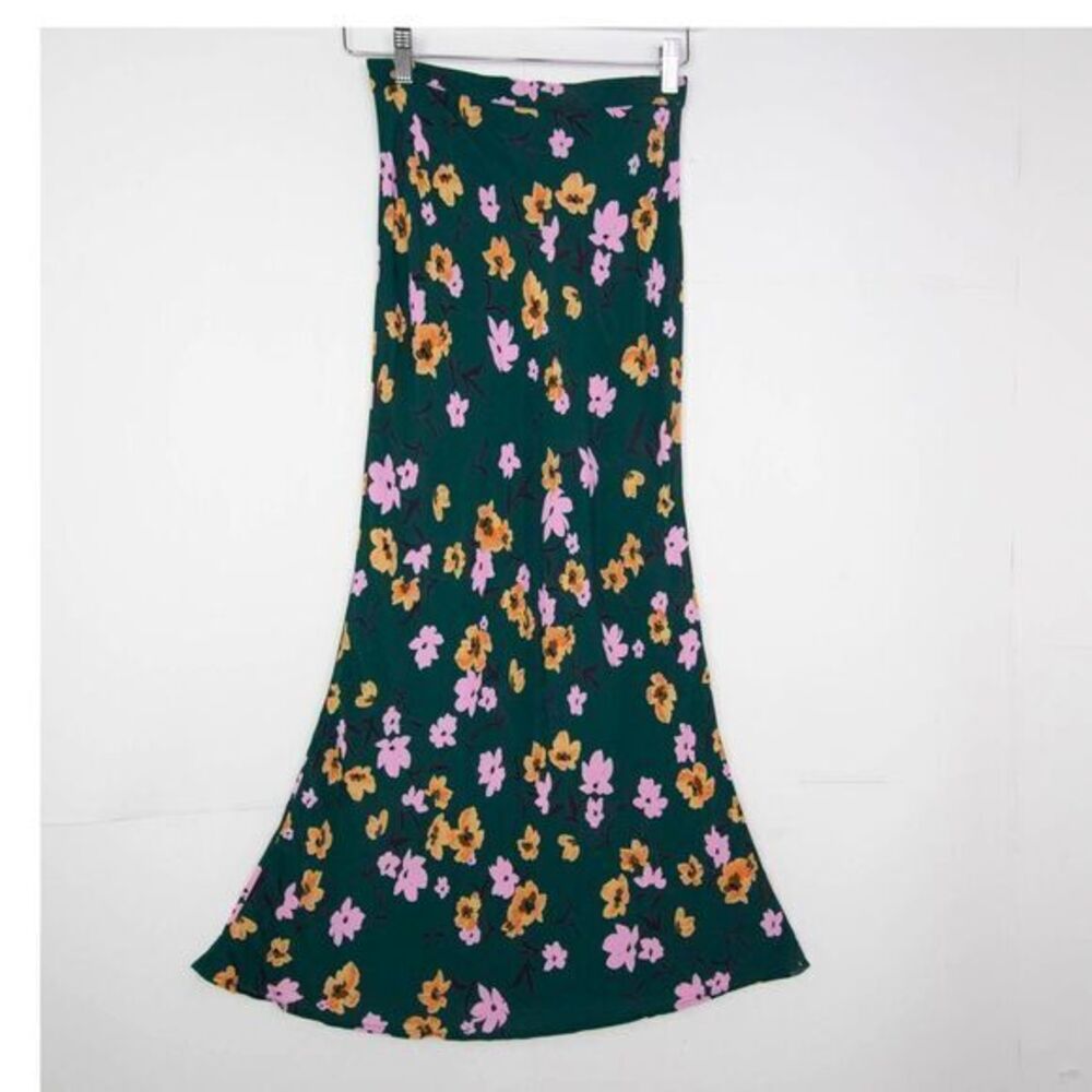 NEW Flynn Skye Wrap It Up Maxi Skirt, Green, S